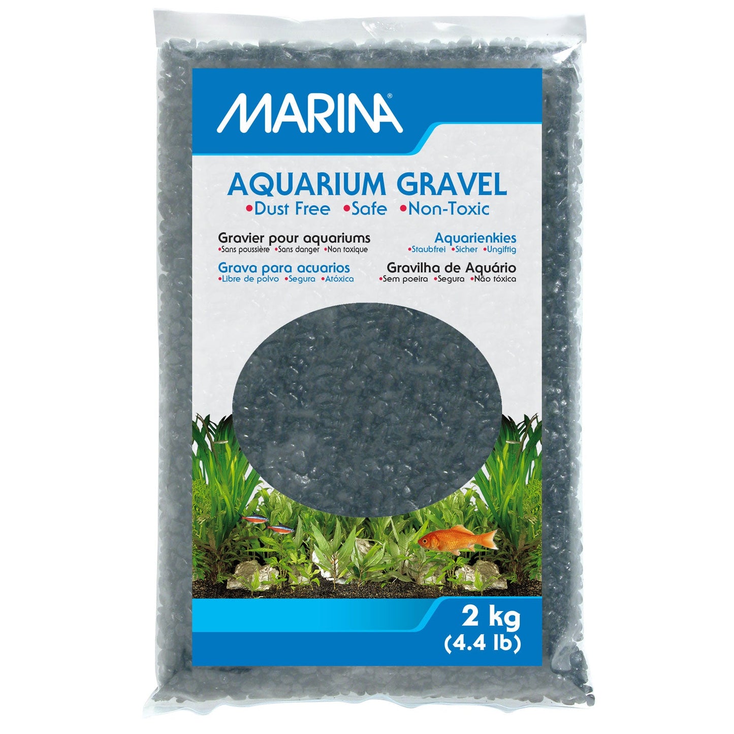 Żwirek dekoracyjny do akwarium Marina Black