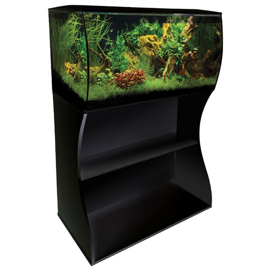 Fluval 123L Aquarium Black and Cabinet
