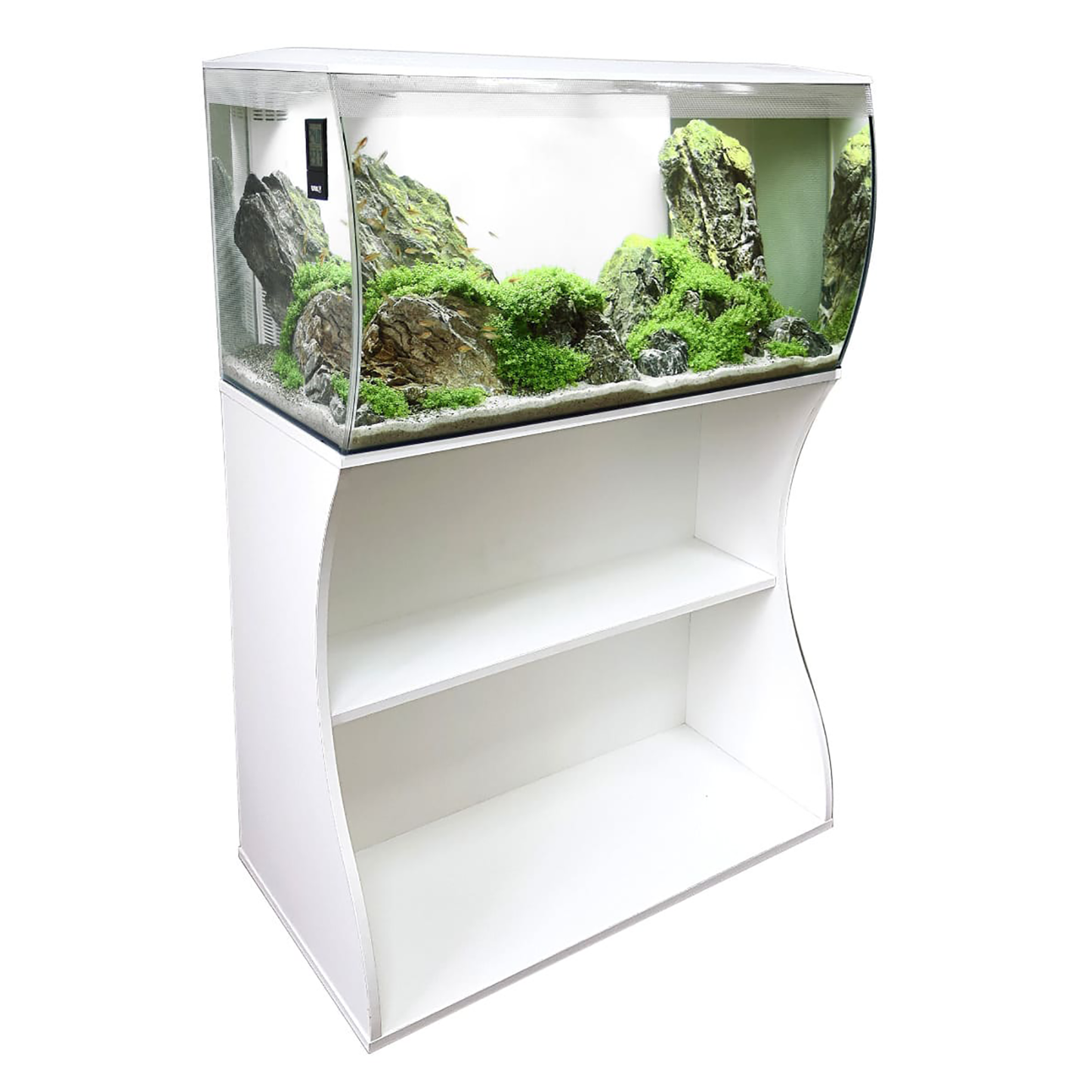 Akwarium Fluval 123L białe i szafka