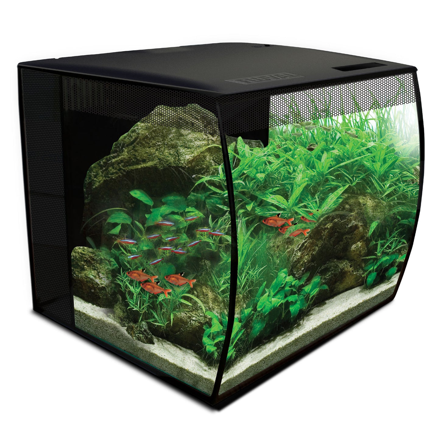 Fluval Flex LED Nano 34L - Black Aquarium Tank with Integral Filter and Remote Control