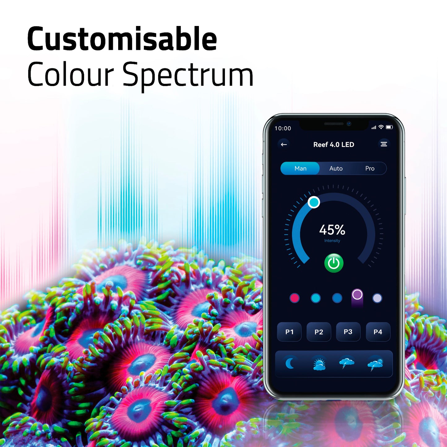 Fluval Reef 4.0 LED - 59W, 46.25-61" / 117-155cm