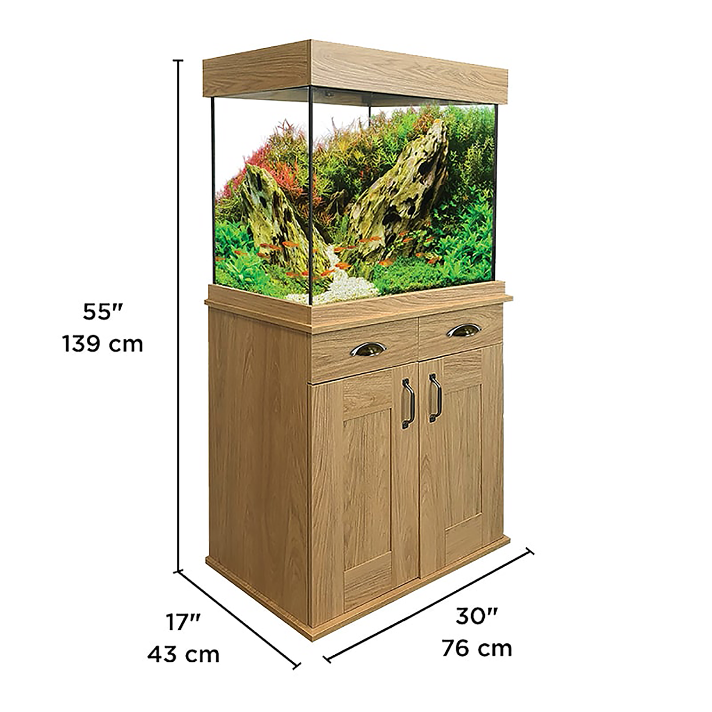 Zestaw akwariowy Fluval Shaker 168L Hampshire Oak