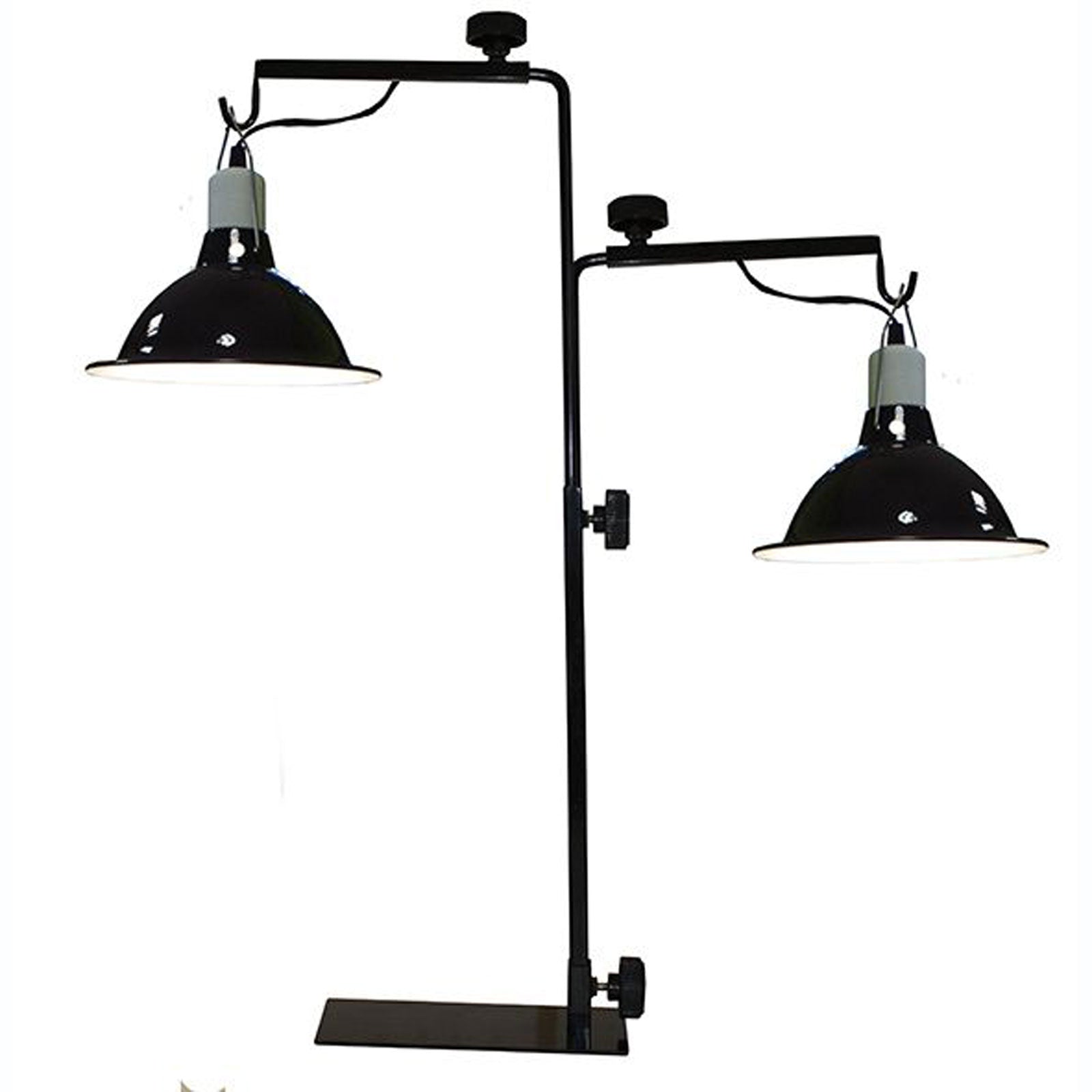Komodo Double Light Stand Adjustable Reptile Tortoise Lamp Dome