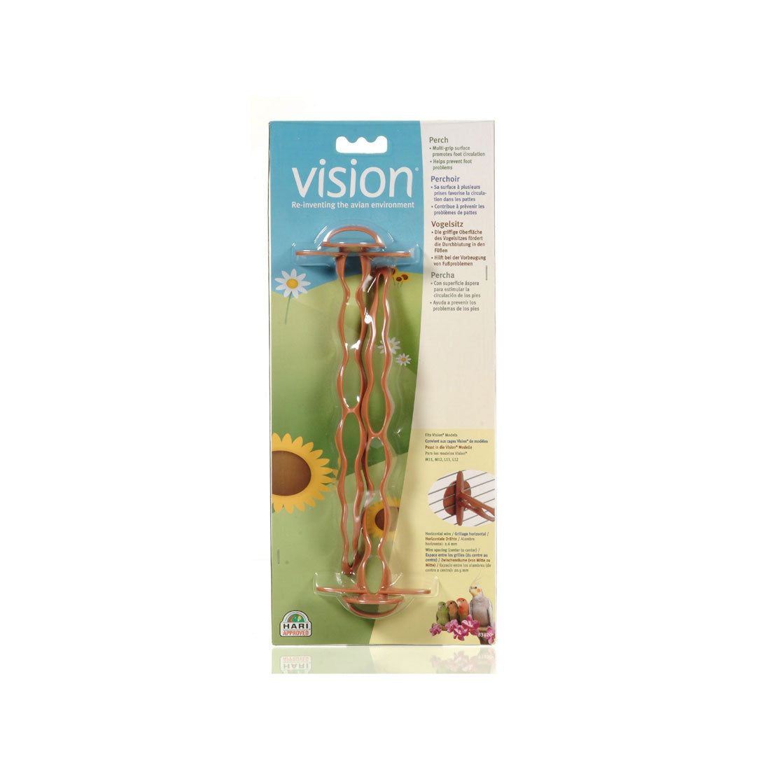 Vision Perch-Terakota-Mały/średni 2-pak