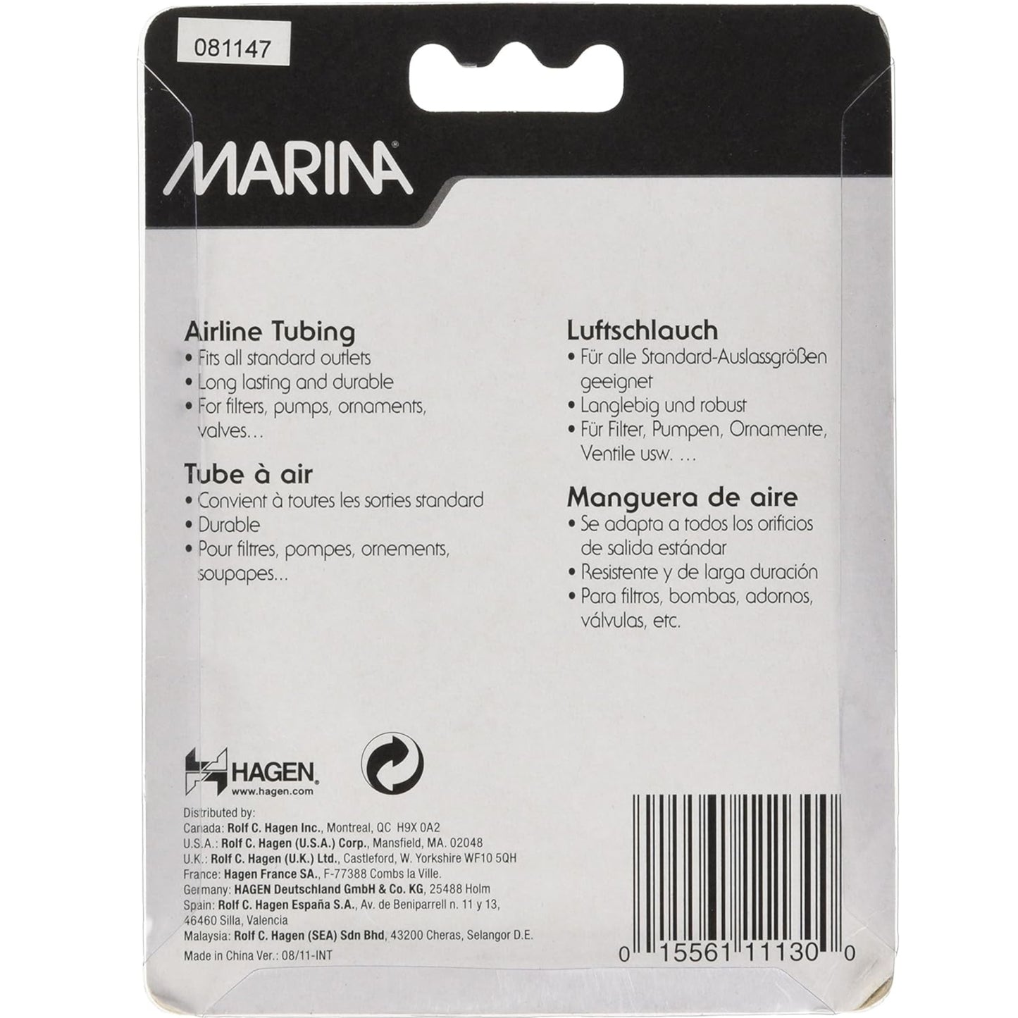 Marina Airline Tubing 2m x 5mm