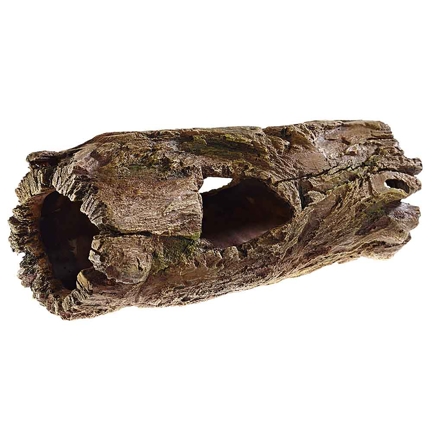 Klasyczny, gruby, drewniany, ukryty, brązowy ornament do akwarium, 225 x 90 x 90 mm
