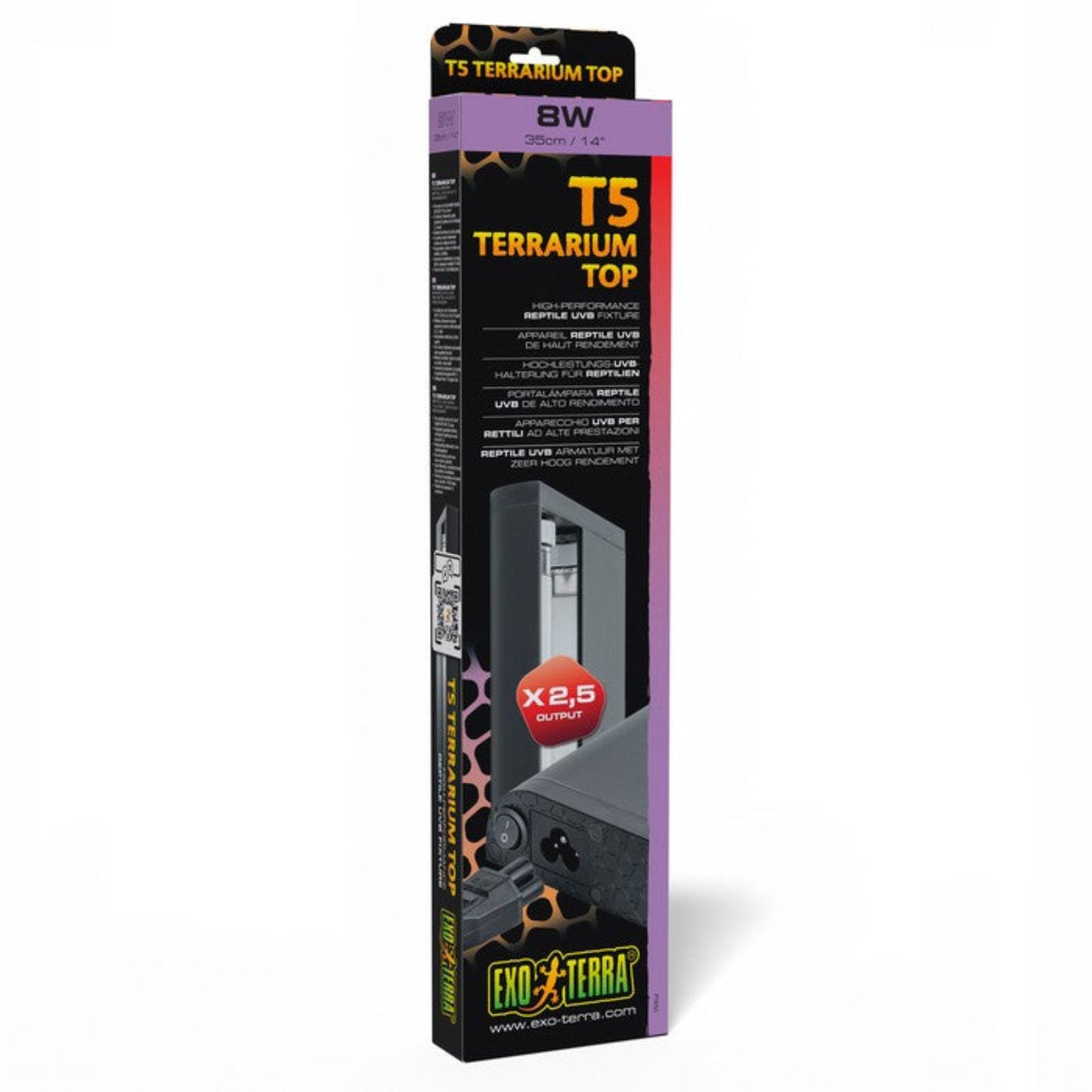 Exo Terra T5 Terrarium Top - High-Performance Reptile UVB Fixture