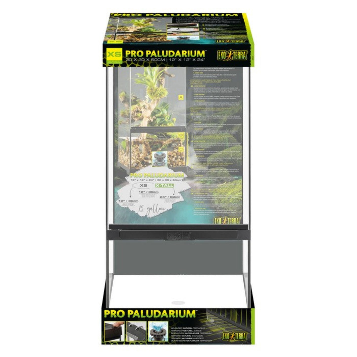 Exo Terra Pro Paludarium X-Small X-Tall 30x30x60cm / 12x12x24"
