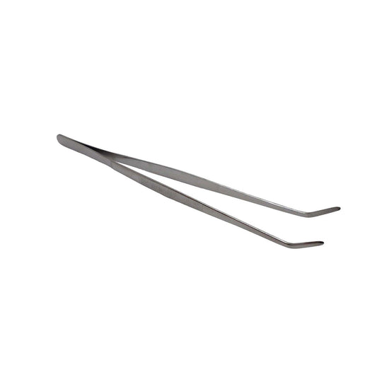 Livefood Stainless Steel Tweezers Curved End 200mm (8")