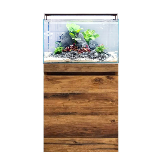 Fluval Visi-White 60 Aquarium Set, 20.6 US Gal / 78 L Hunton Oak