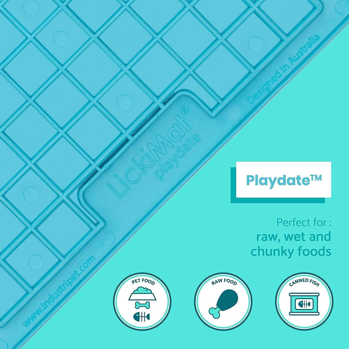 LickiMat Classic Playdate Turkusowy 20 x 20 cm