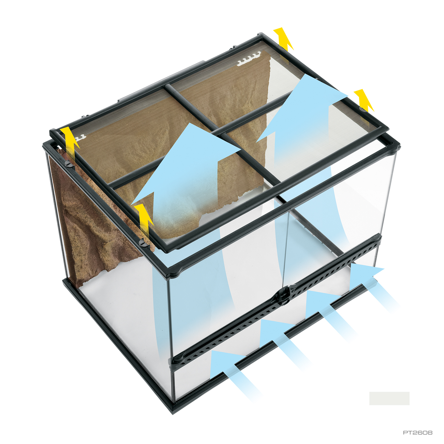 Exo Terra Advanced Paludarium & Rainforest Terrarium - Medium X-Tall - 60 x 45 x 90 cm