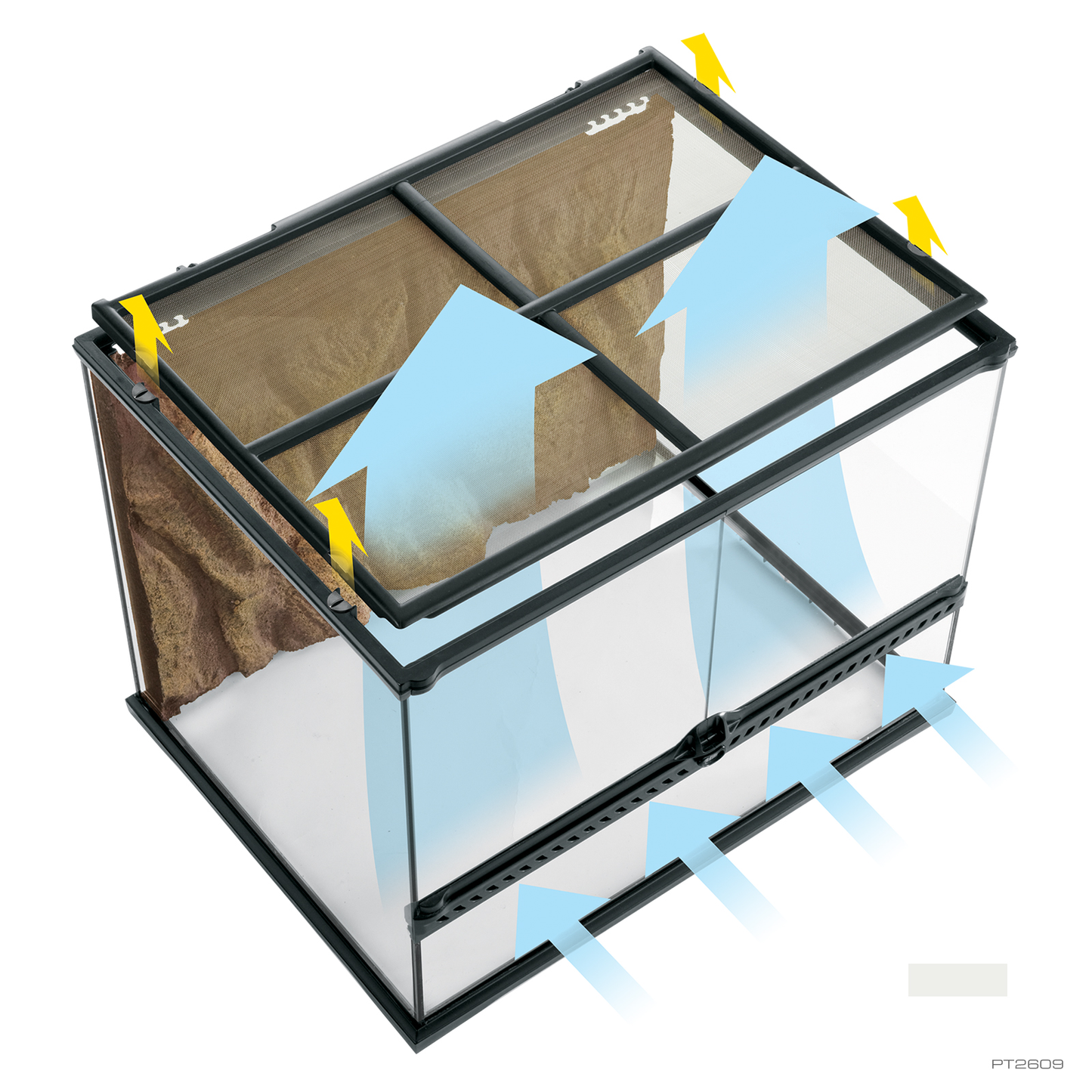 Exo Terra Advanced Paludarium & Rainforest Terrarium - Duże X-Tall - 90 x 45 x 90 cm