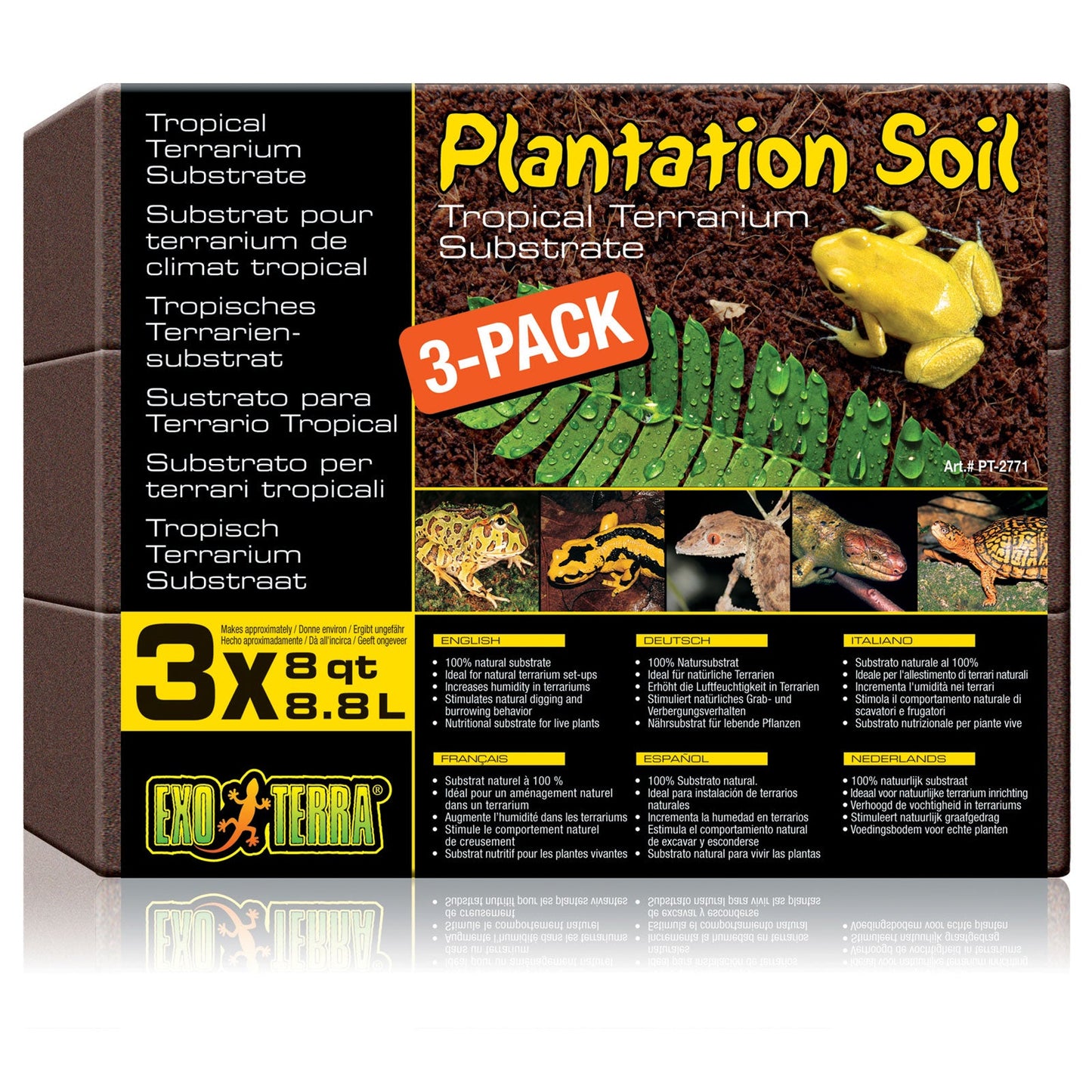 Exo Terra Plantation Soil 3 x 8qt / 8.8L