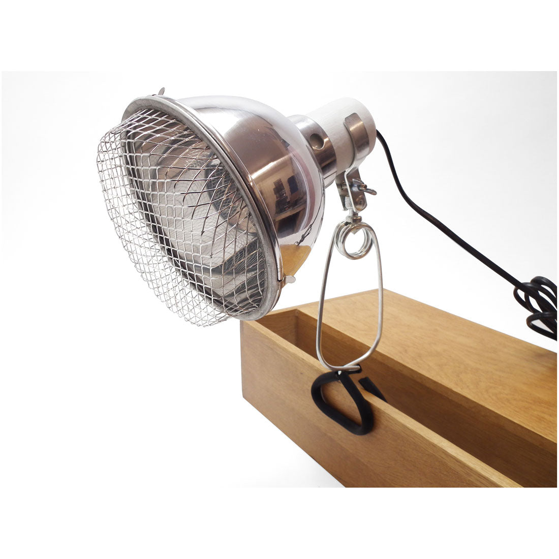 Reptile Clamp Lamp Silver + Grill 150W