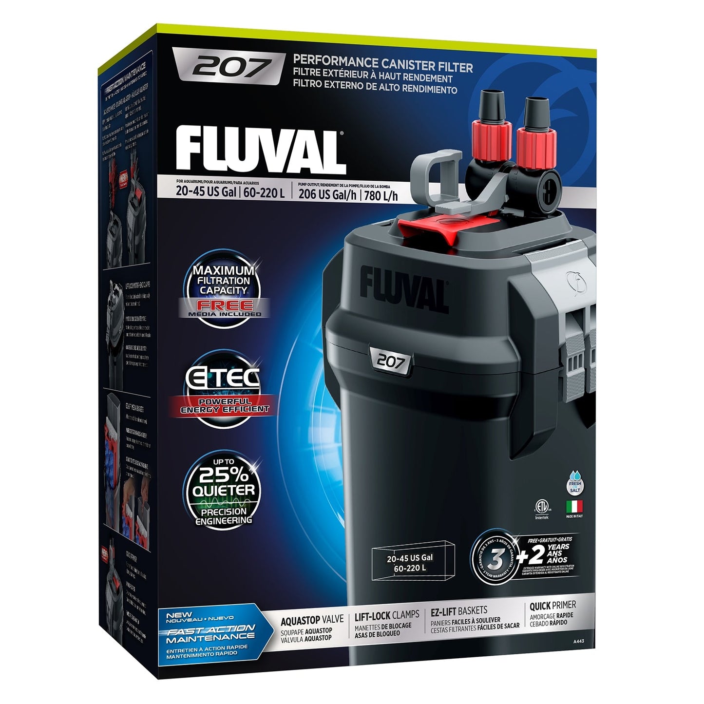 Filtr zewnętrzny Fluval 207 (60-220 l)