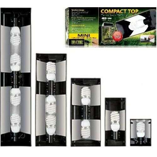 Exo Terra Compact Top for Vivariums - Nano-Mini-Small-Medium-Large -