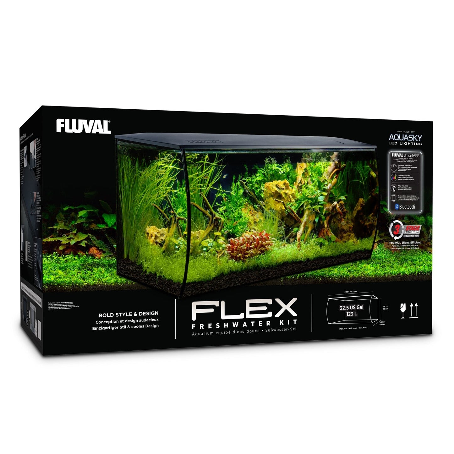Fluval Flex 123L Aquarium Kit in White