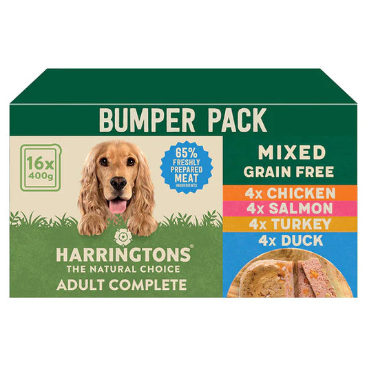 Harringtons Adult Complete Grain Free Mixed Selection 16pk, 400g