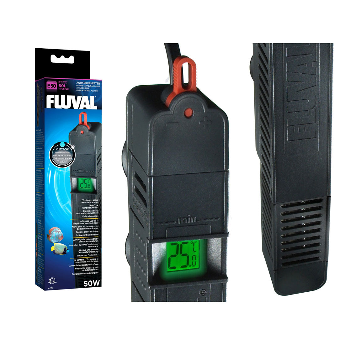 ਫਲੂਵਲ ਈ 50W ਐਡਵਾਂਸਡ ਇਲੈਕਟ੍ਰਾਨਿਕ ਹੀਟਰ