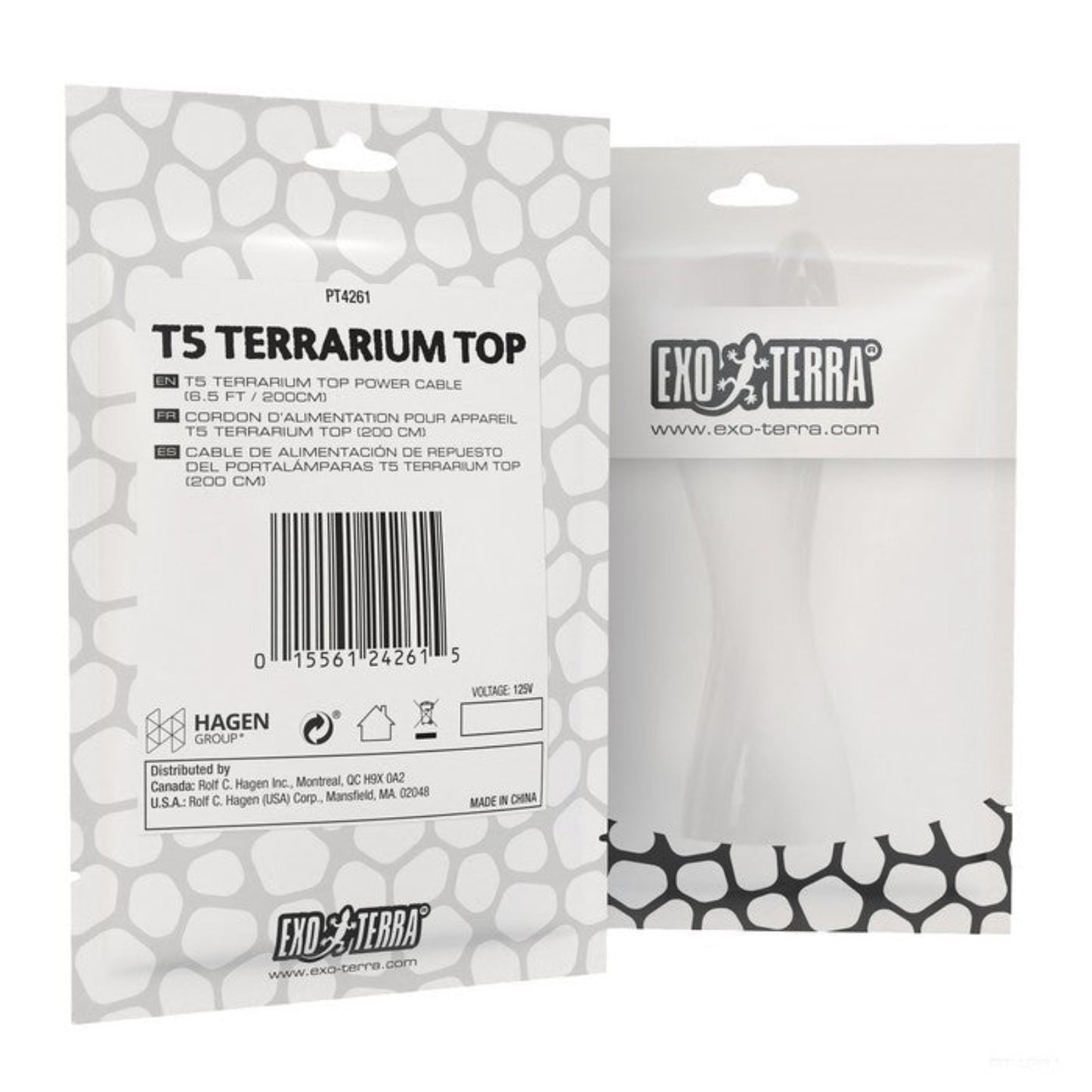 Exo Terra T5 Power cable 200cm