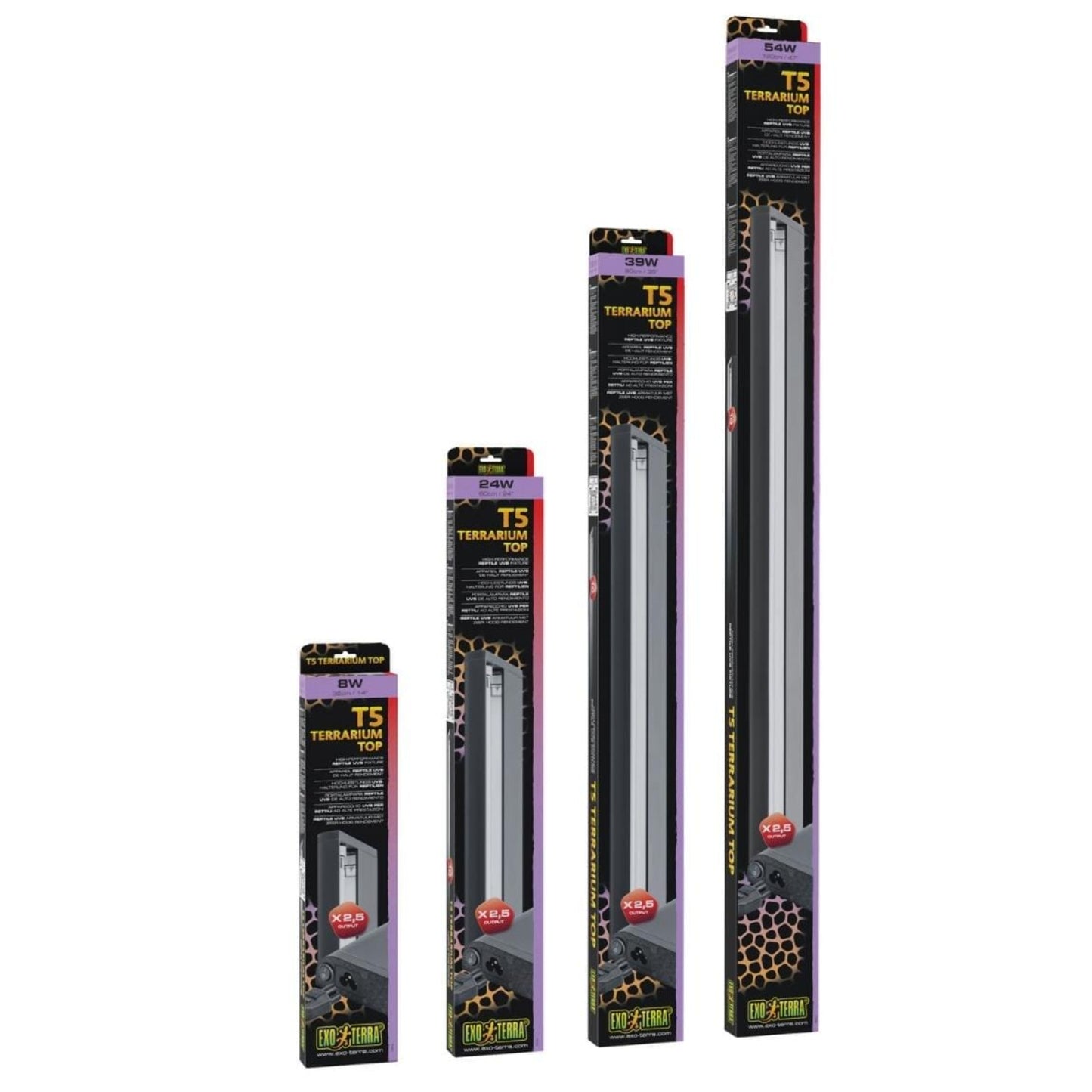Exo Terra T5 Terrarium Top - High-Performance Reptile UVB Fixture