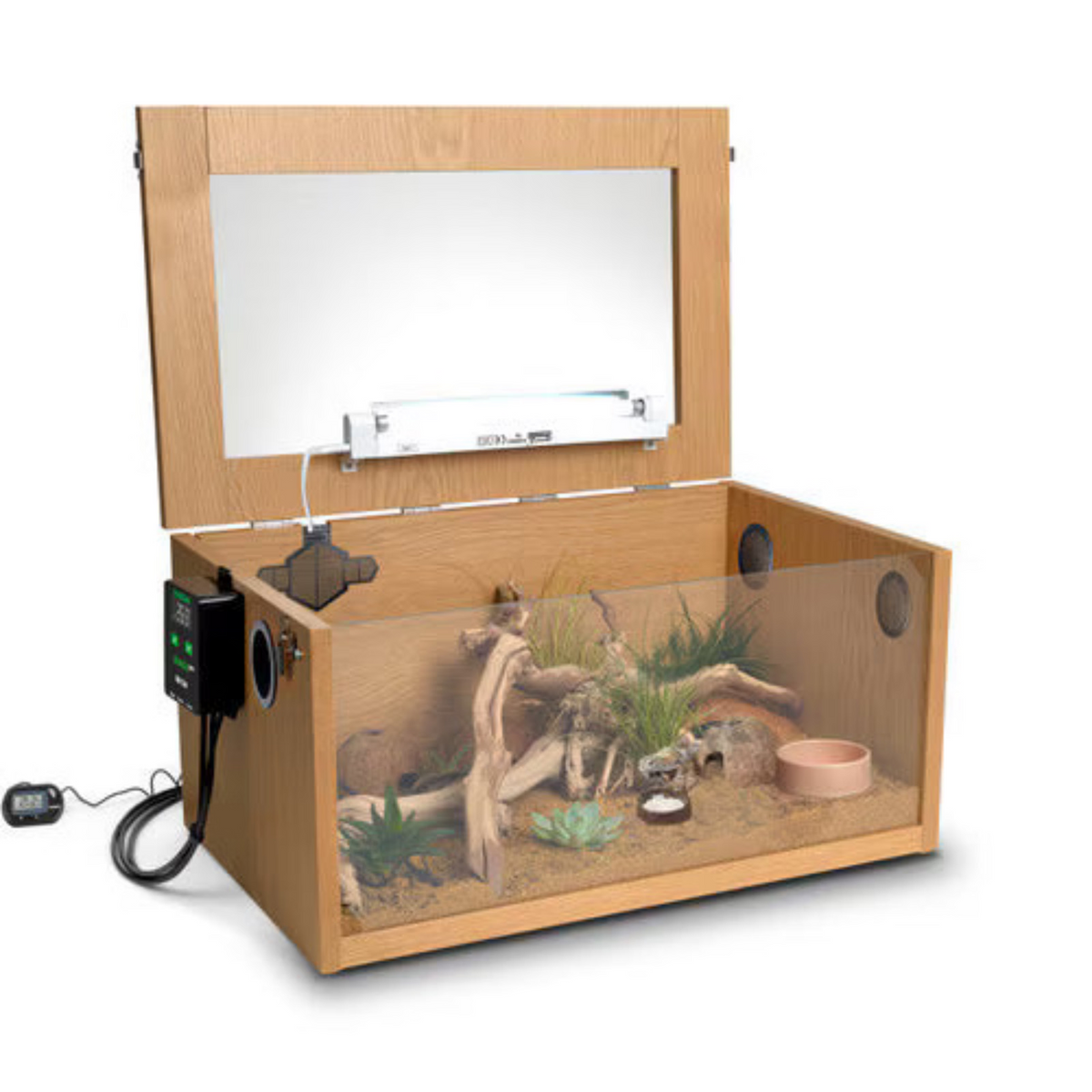 HabiStat Leopard Gecko Starter Kit Oak