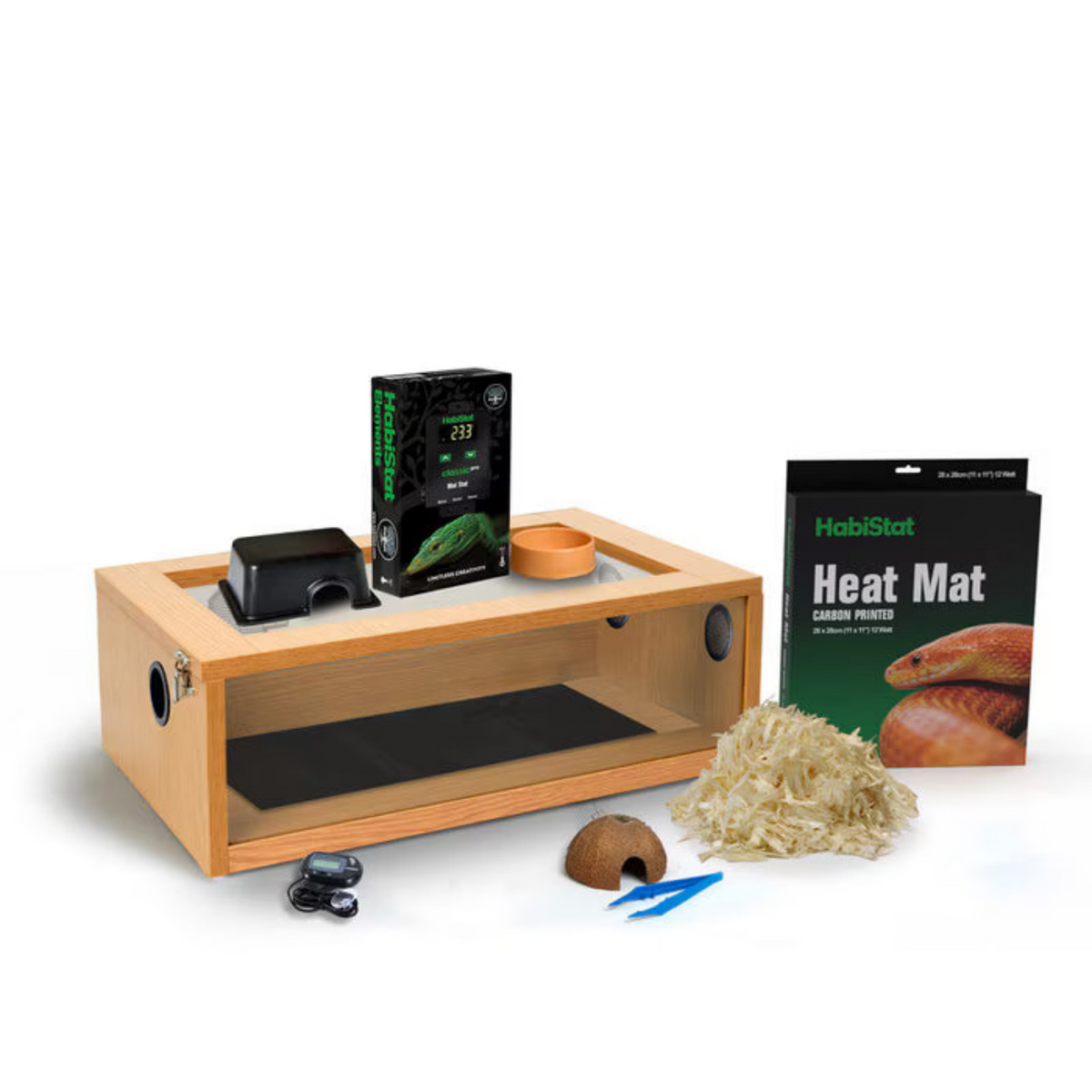 HabiStat Hatchling Snake Starter Kit Oak
