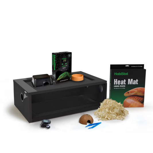 HabiStat Hatchling Snake Starter Kit Black