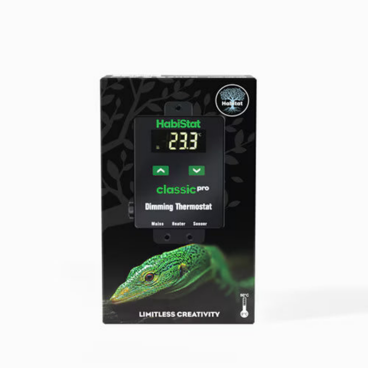 HabiStat Classic Pro Dimming Thermostat, Black, 450 Watt