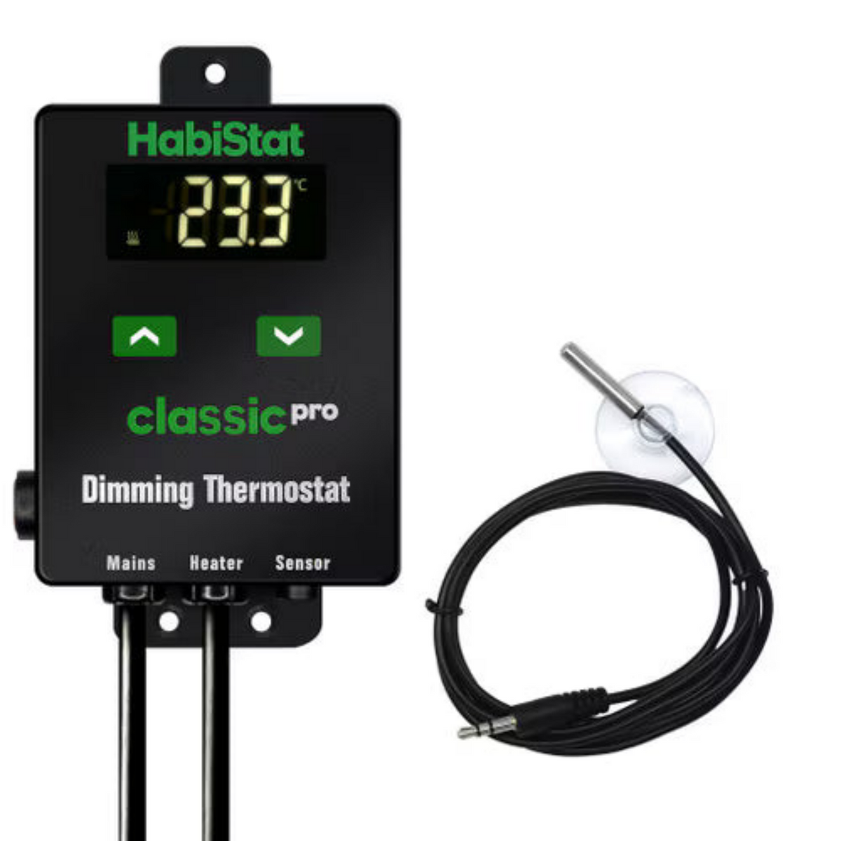 HabiStat Classic Pro Dimming Thermostat, Black, 450 Watt