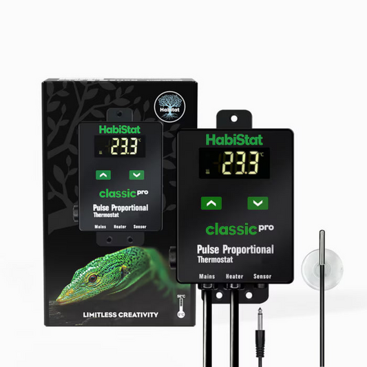 HabiStat Classic Pro Pulse Proportional Thermostat, Black, 450 Watt