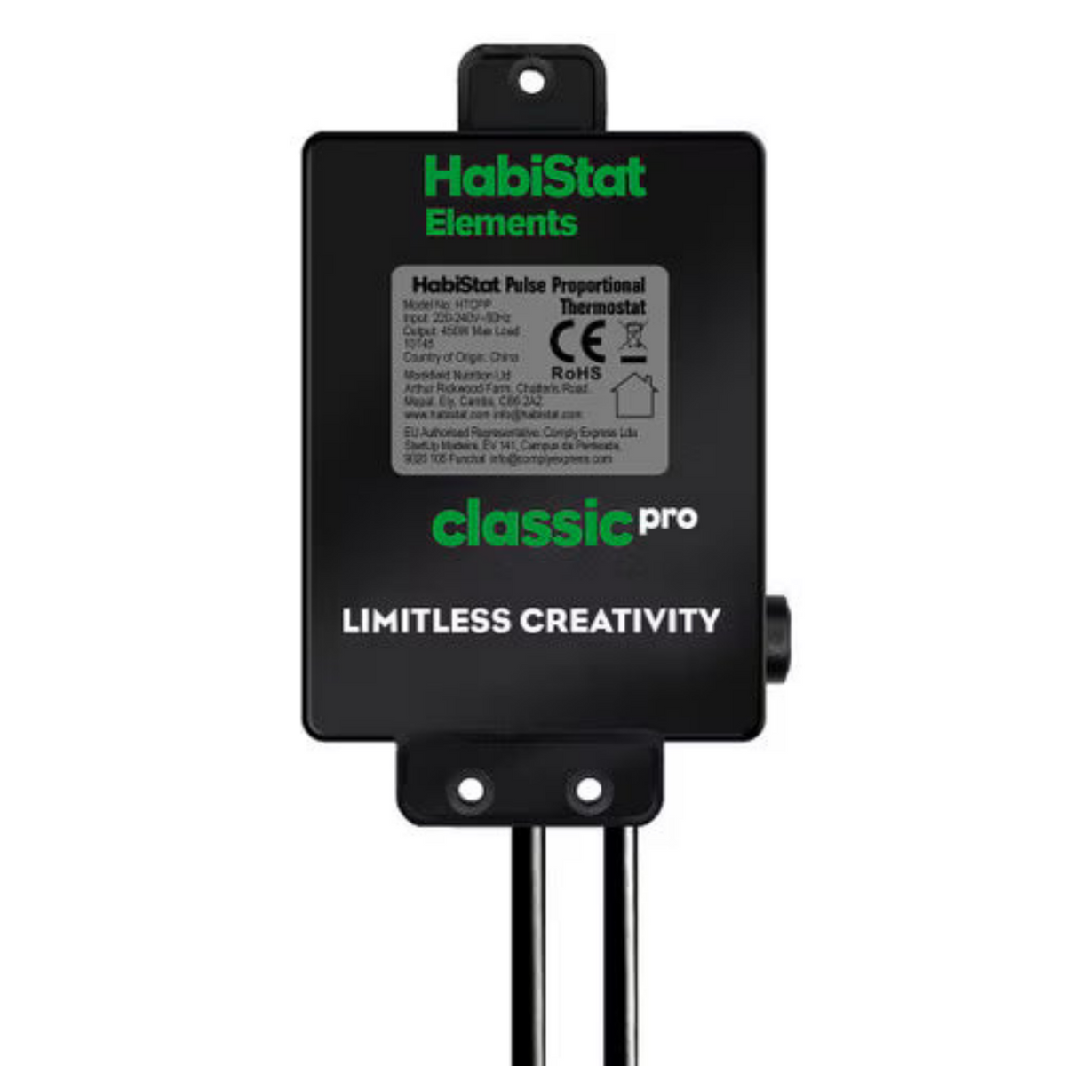 HabiStat Classic Pro Pulse Proportional Thermostat, Black, 450 Watt