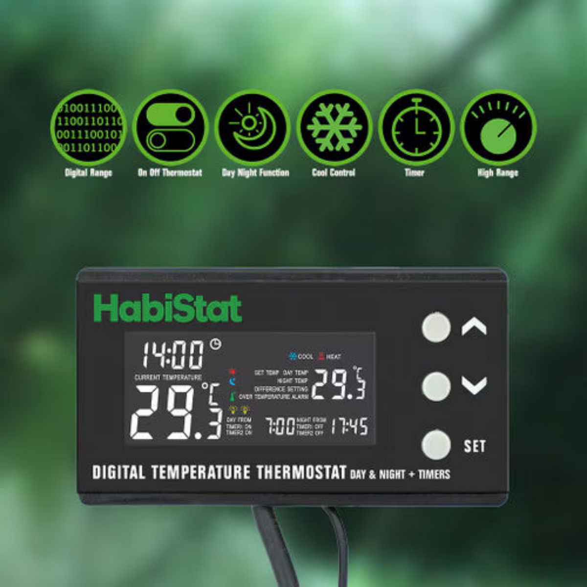 HabiStat Digital Temperature Day and Night Thermostat