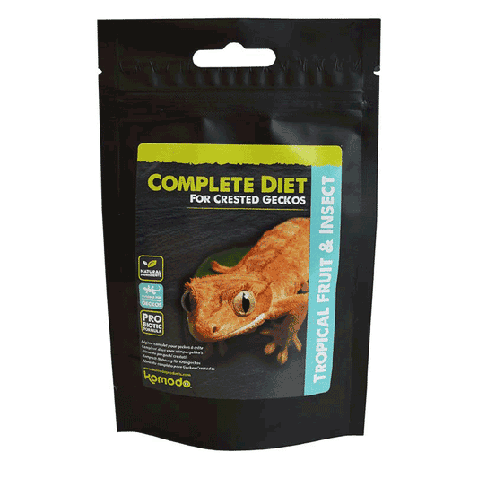Komodo Crested Gecko Complete Diet - Owoce tropikalne i owady 60g