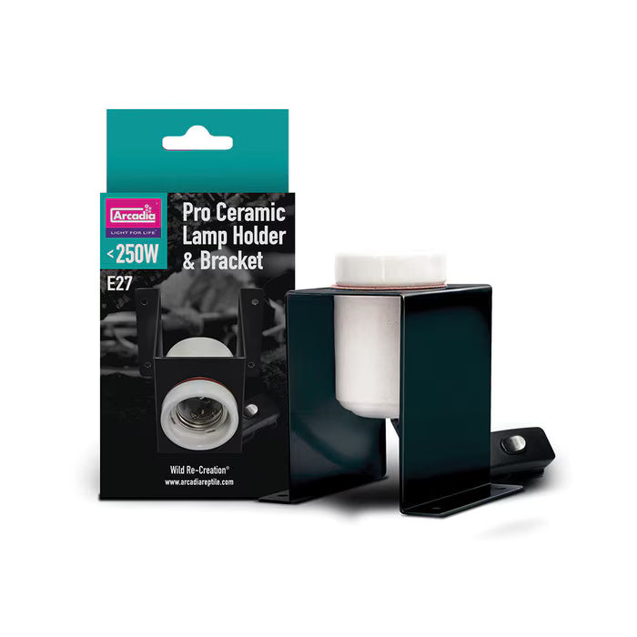 Arcadia Pro Ceramic Lamp Holder & Bracket Screw E27